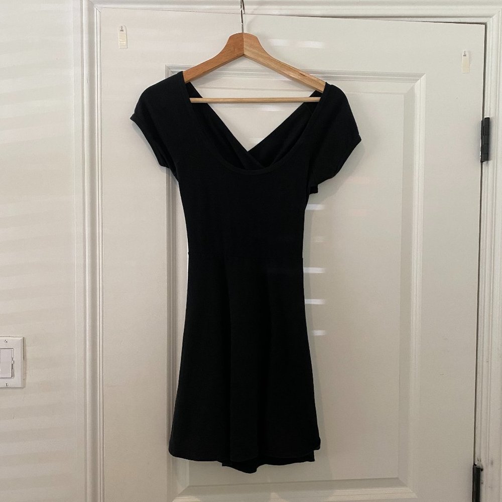 Brandy Melville Black Skater Dress